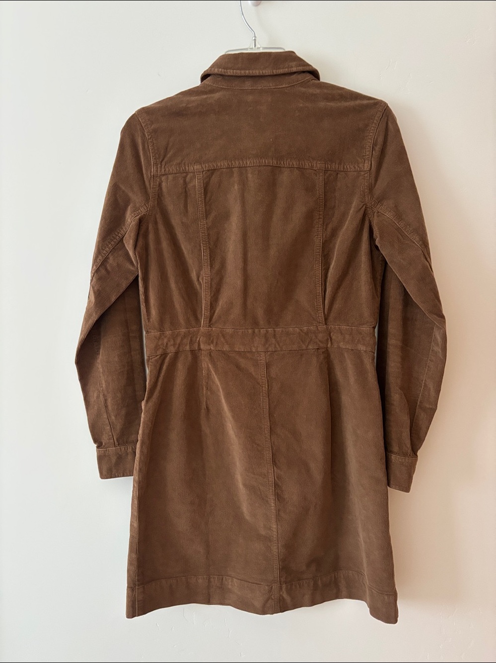 Faherty Brown Corduroy Button-Front Dress - Picture 4 of 4
